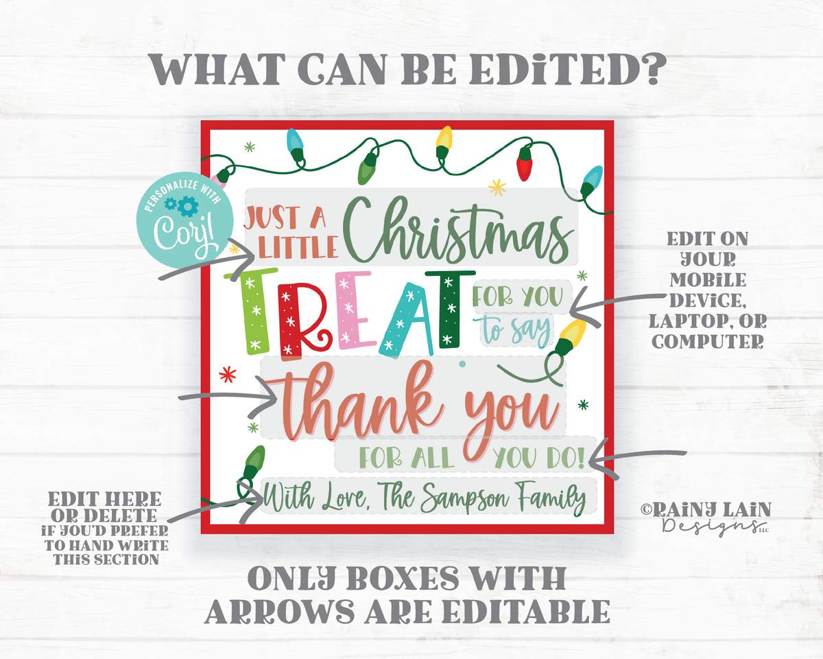 How Sweet it is to Work with you Christmas Gift Tag Staff Appreciation –  Rainy Lain Designs LLC