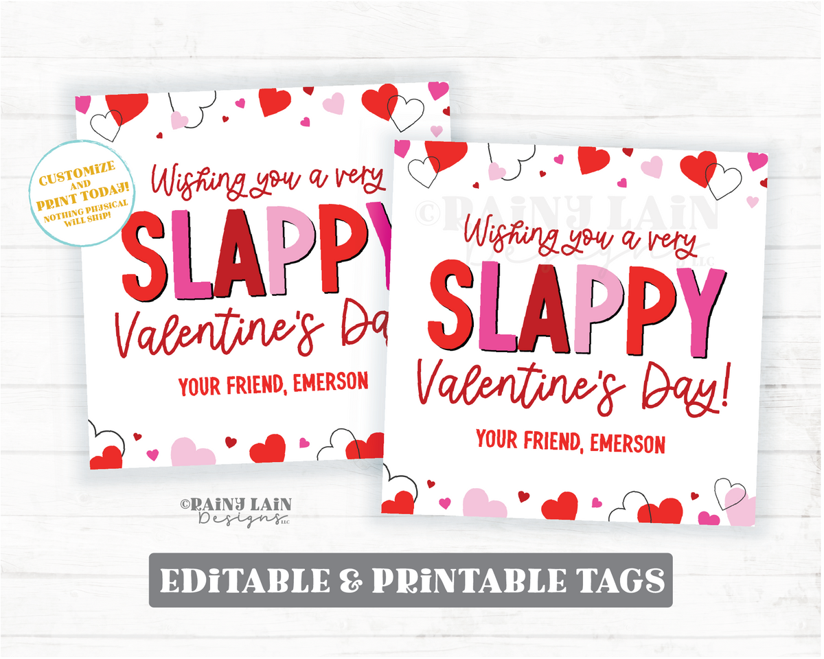 slap-bracelet-valentine-slappy-valentine-s-day-tag-editable-square-g-rainy-lain-designs-llc