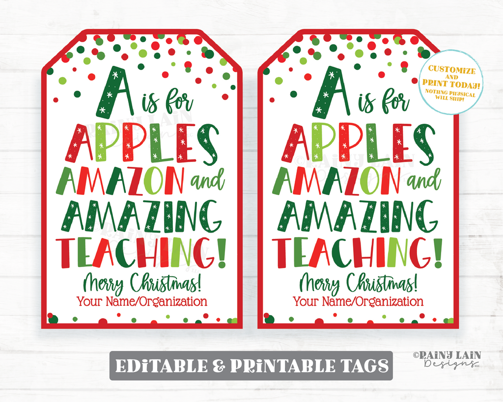 How Sweet it is to Work with you Christmas Gift Tag Staff Appreciation –  Rainy Lain Designs LLC