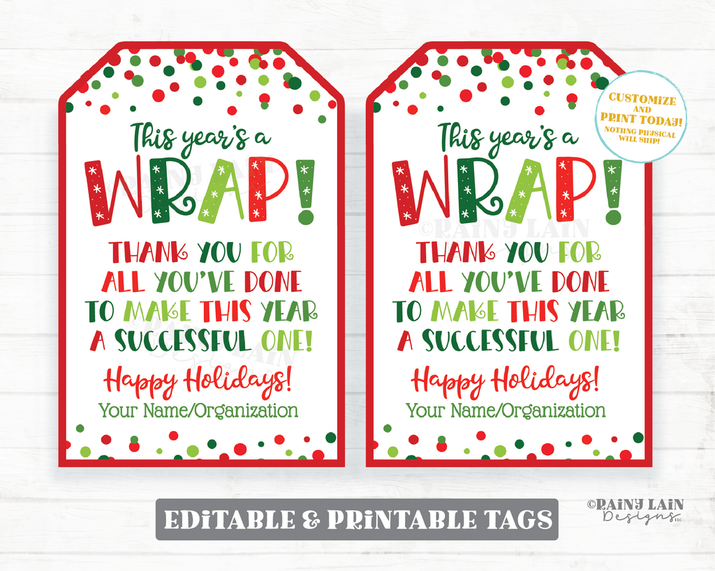 Free Printable Holiday Gift Tags to Uplevel Your Gifts - Saffron Avenue