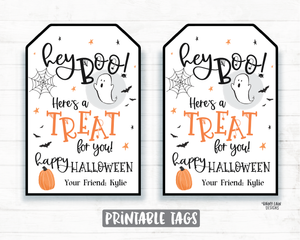 Printable Hey BOOtiful Halloween Gift Tags, Hey Ghoulfriend Treat Gift -  Sunshinetulipdesign