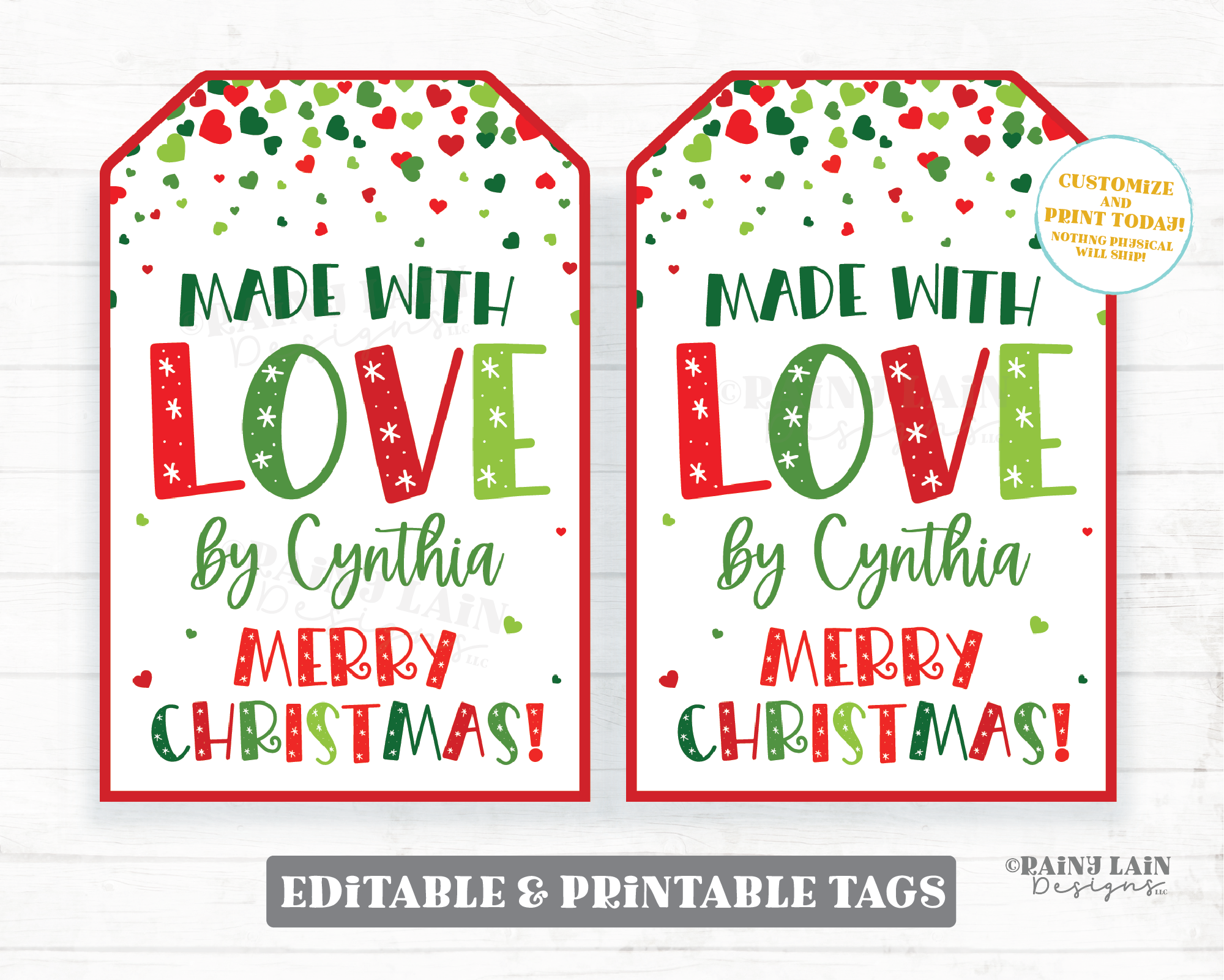 Christmas Gift Tags - Free Printable! - Loving Our Messy