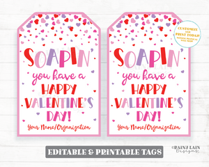 Soapin' You Have A Happy Valentine's Day . Soap Valentine's Day Sticke –  Scrap Bits